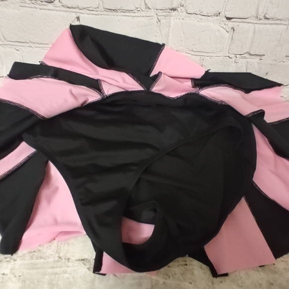 Kuromi Contrast Skirted Swim Bottoms Cosplay Cheerleader Sanrio Skort Large - Picture 6 of 10
